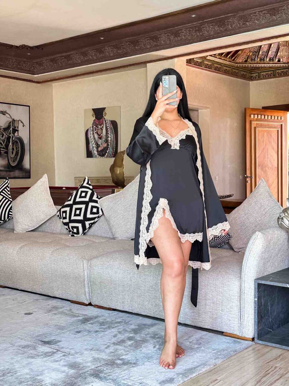 Solara (Ensemble 5 pièces en satin de soie et dentelle) by FERGIS_-35